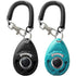 Dog Training Clicker with Stretchy Wrist Strap – 2-Pack (Black & Blue)