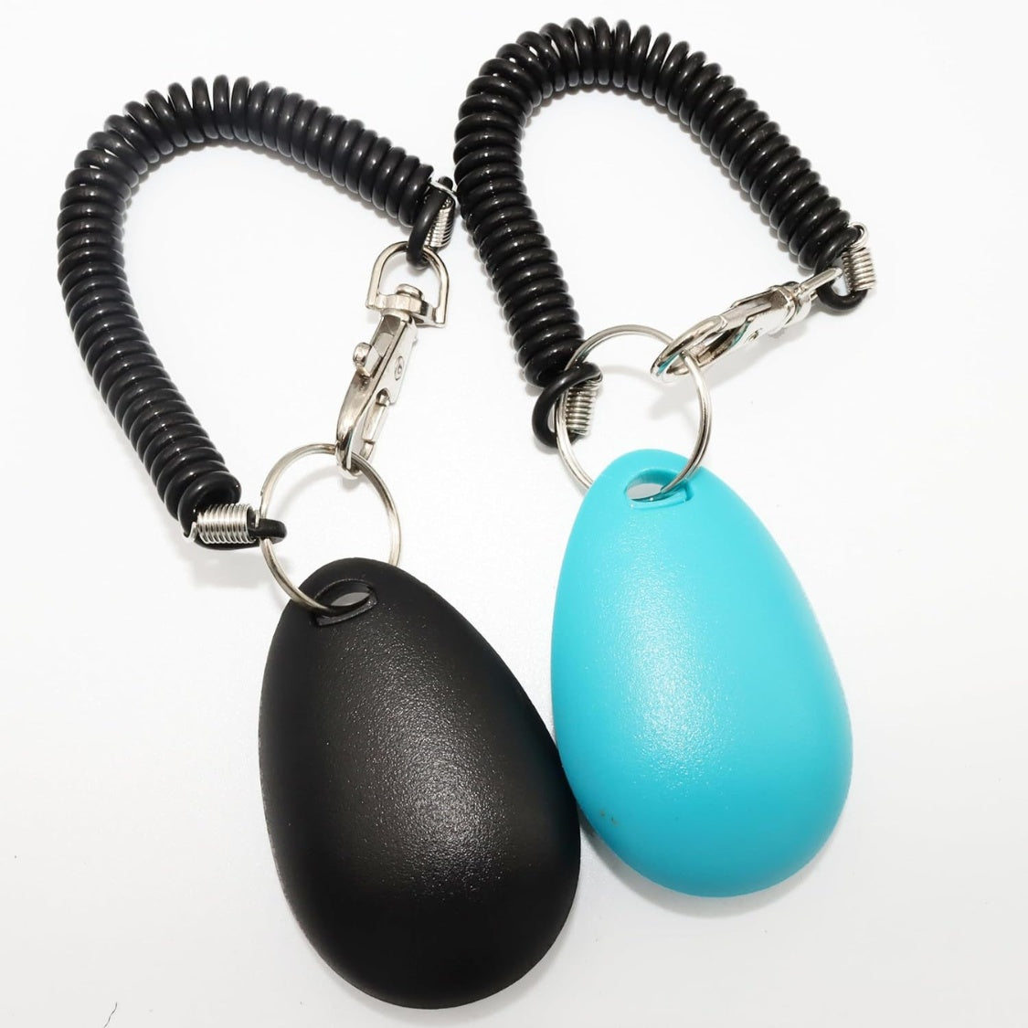 Dog Training Clicker with Stretchy Wrist Strap – 2-Pack (Black &amp; Blue) – view 3