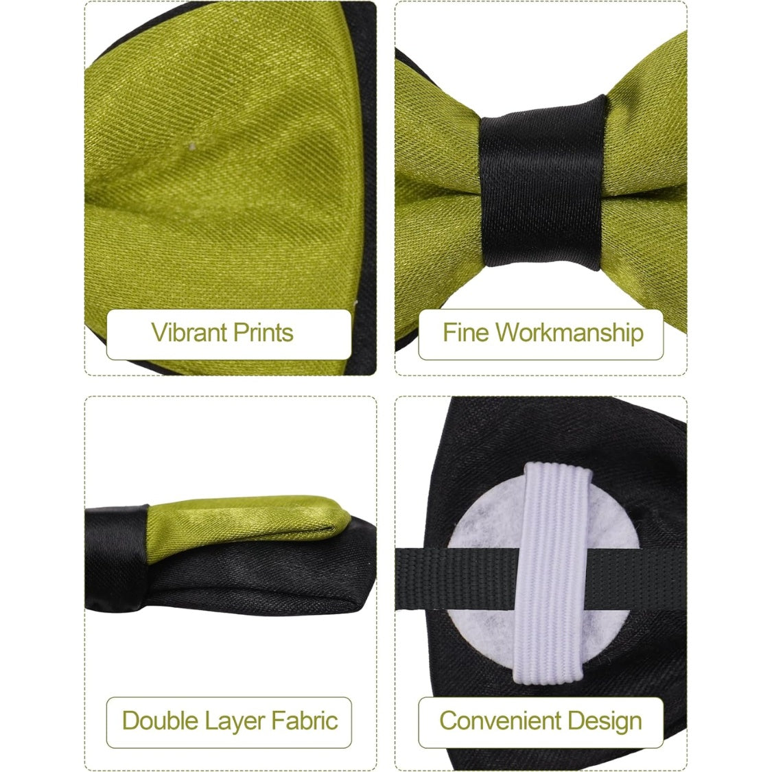 Dog Bow Ties 10-Pack – Slide-On Collar Bowties in Mixed Colors for Medium &amp; Large Dogs – view 5