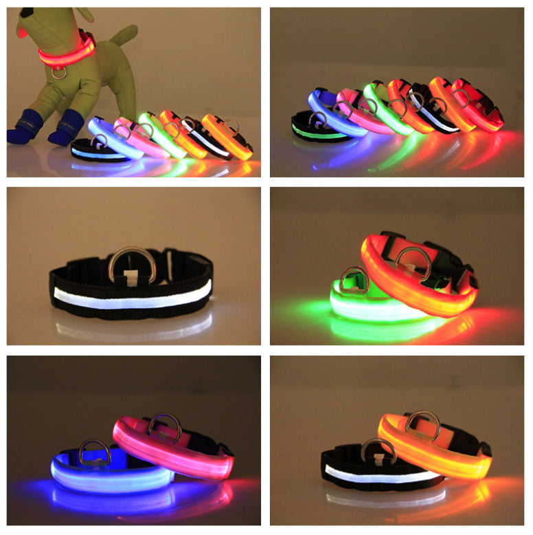 LED Light-Up Dog Collar – Glow-in-the-Dark Night Safety Collar, 6 Colors, Sizes XXS–XL, Rechargeable Options – view 6