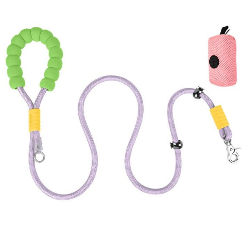 Short Dog Leash with Neck Loop – 39 in Walking Lead for Small &amp; Medium Dogs, Blue, Pink, Purple or Gradient – view 11