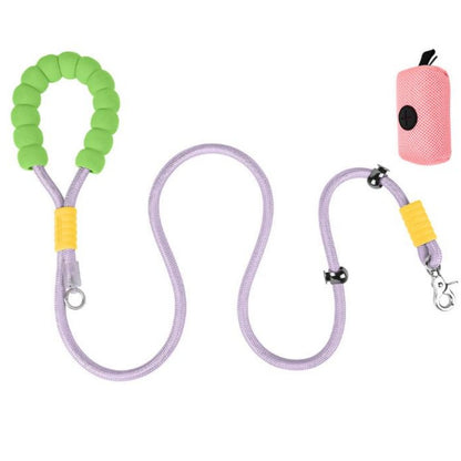Short Dog Leash with Neck Loop – 39 in Walking Lead for Small &amp; Medium Dogs, Blue, Pink, Purple or Gradient – view 11