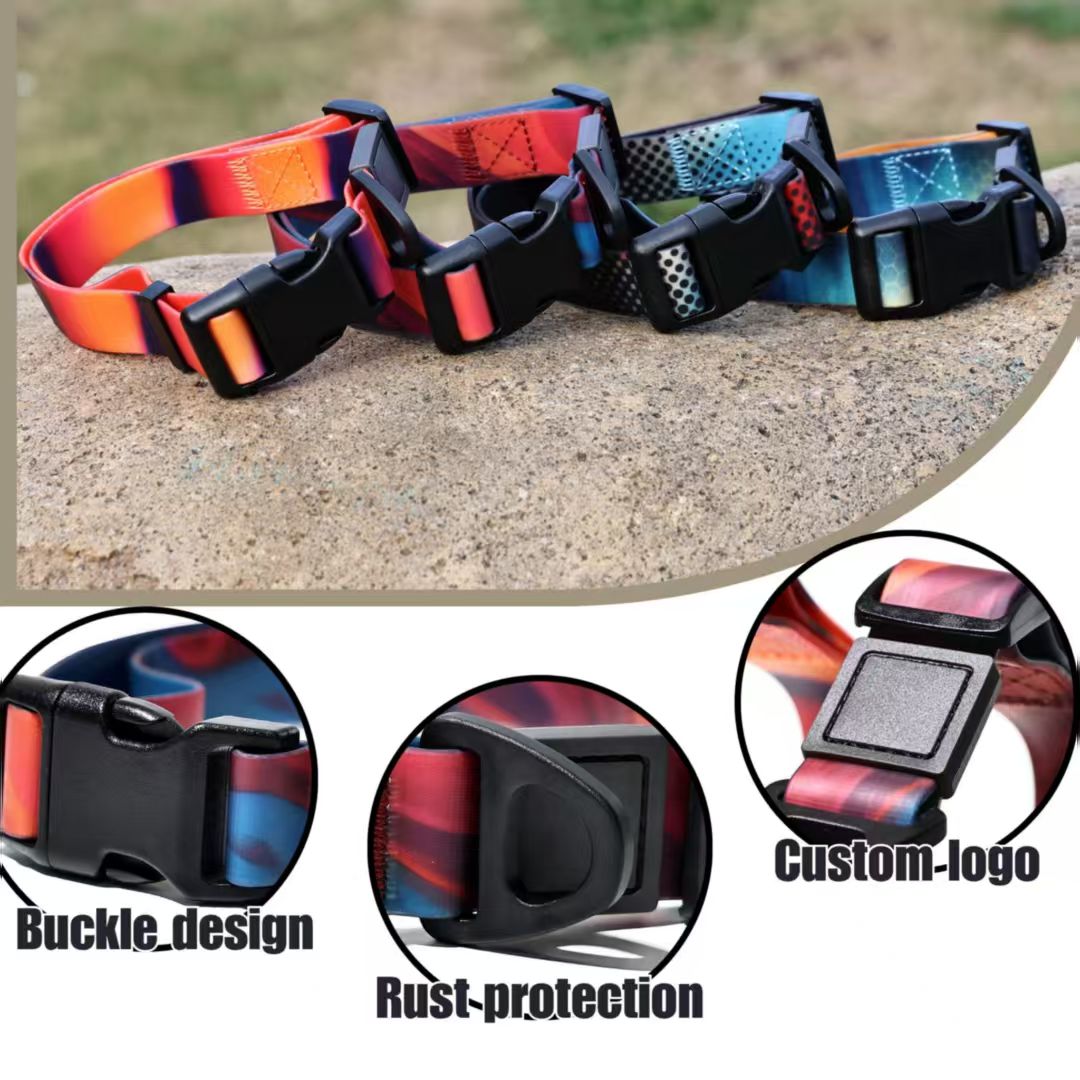Waterproof PVC Coated Dog Leash Set – Bright Heat-Transfer Print, Easy Clean, 15, 20 &amp; 25 mm, 4 Colors – view 5
