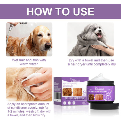 Pet Coat Conditioner for Dogs &amp; Cats – 50 ml Detangling Rinse-Out Conditioner, Scented – view 4