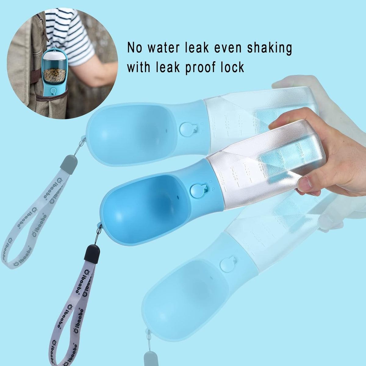 Soft Pet Bath Massage Brush – Gentle Grooming Brush for Dogs &amp; Cats, Blue – view 5