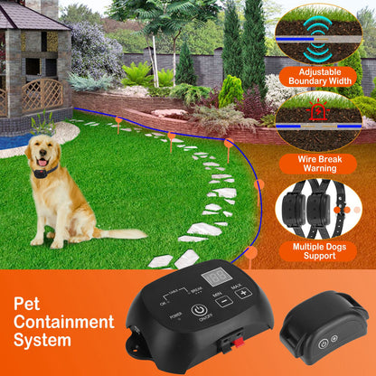 In-Ground Dog Fence System – 0.75 Acre, 100 Adjustable Levels, IPX7 Rechargeable Collar – view 3