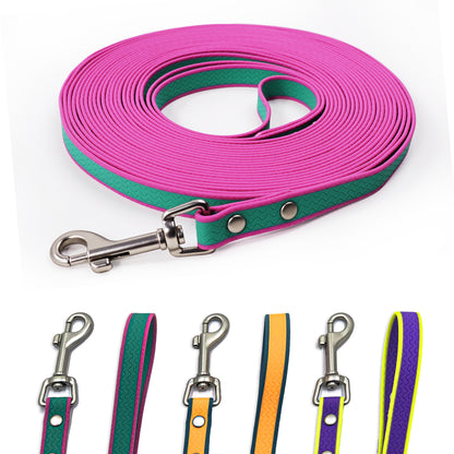 Two-Tone Waterproof Dog Training Leash – PVC Coated Long Line for Recall, 10, 16 &amp; 33 ft – view 2