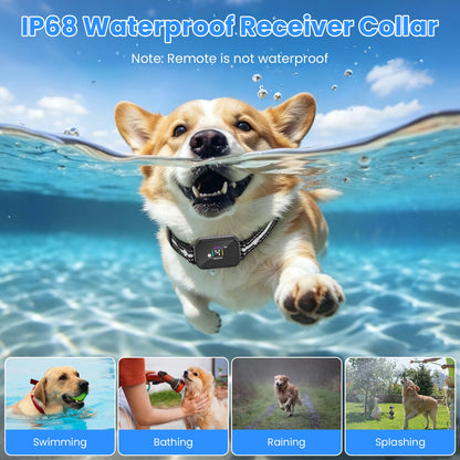 2-in-1 Dog Training &amp; Bark Collar with Remote – 3300 ft, Auto Bark Mode, IP68, 1–3 Collars – view 10