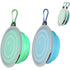 Collapsible Dog Travel Bowls with Lids, 2-Pack Foldable Food & Water Bowls with Clip