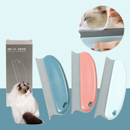 Double-Layer Silicone Pet Hair Removal Comb – Brush for Cats, Dogs, Beds and Carpets
