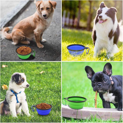 Collapsible Pet Travel Bowls 2-Pack – 12 oz Foldable Dishes with 2 Carabiners – view 7