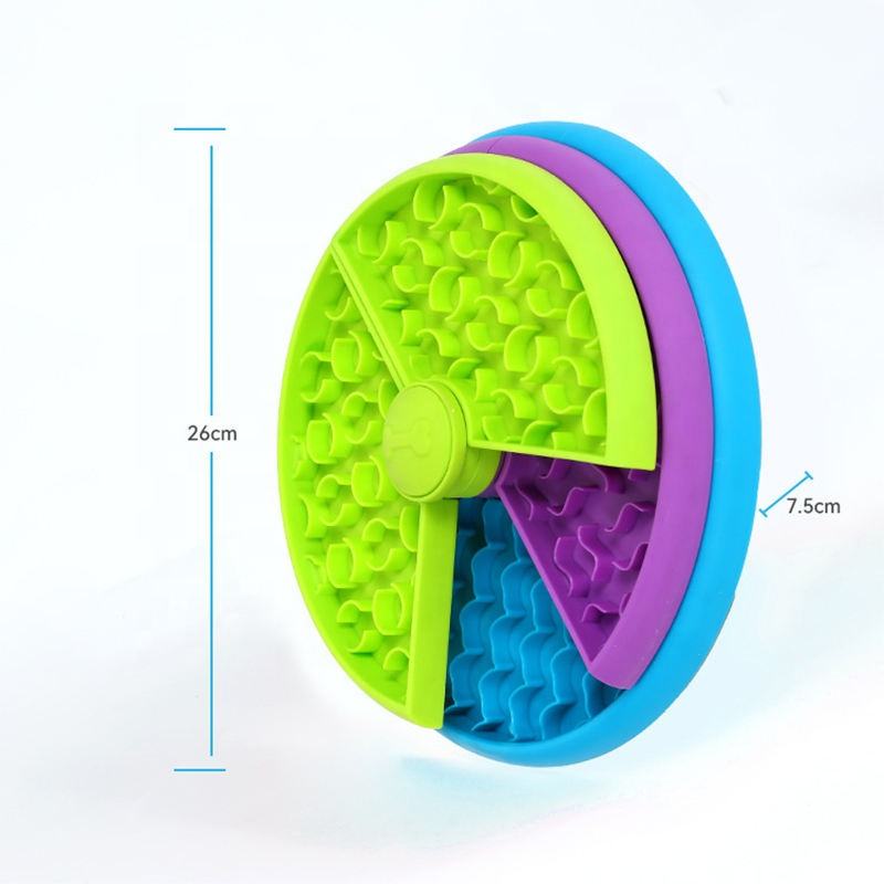 3-in-1 Rotating Dog Slow Feeder and Lick Mat – Holds 2 Cups, for Medium &amp; Large Dogs, Green – view 5