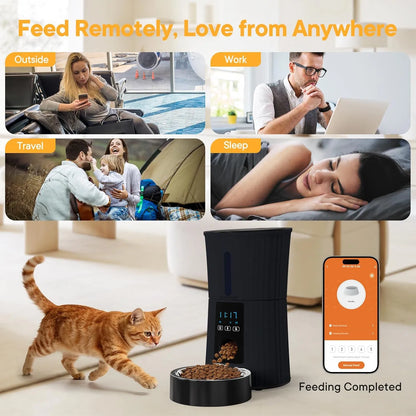 Wi-Fi Smart Pet Feeder, 4 L – App-Controlled Automatic Food Dispenser for Cats &amp; Dogs – view 8