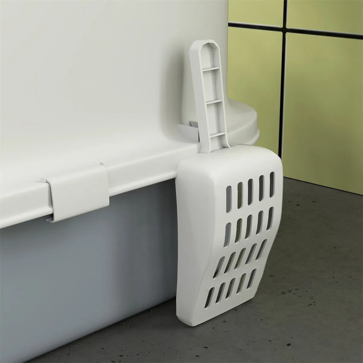 Enclosed Cat Litter Box with Drawer – Top Exit, Scoop &amp; 2 Deodorizing Bags, for Cats Under 10 lbs – view 5