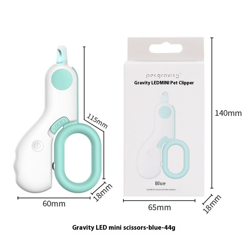 LED Cat Nail Clippers with Light – Stainless Steel Blade, 15 cm or Mini 10 cm, Pink or Blue – view 7
