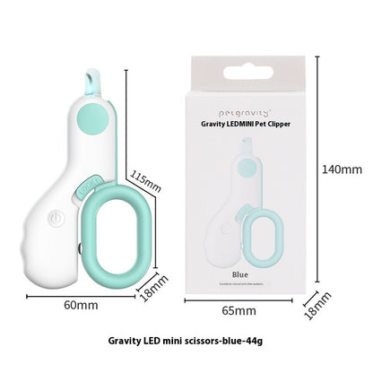 LED Cat Nail Clippers with Light – Stainless Steel Blade, 15 cm or Mini 10 cm, Pink or Blue – view 7