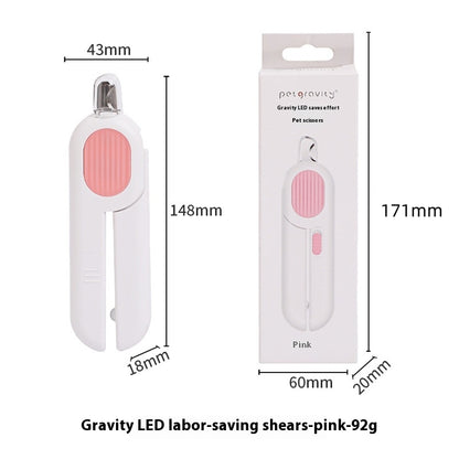 LED Cat Nail Clippers with Light – Stainless Steel Blade, 15 cm or Mini 10 cm, Pink or Blue – view 8