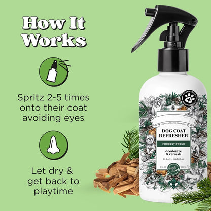 Dog Deodorizing Spray with Fir, Amber &amp; Cedarwood Scent, 8 fl oz Coat Spray – view 2
