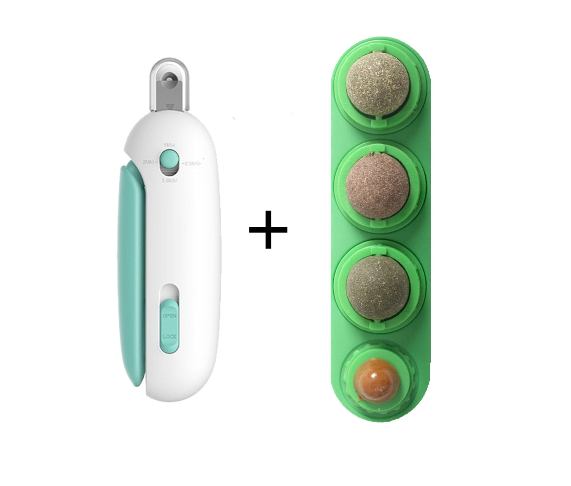 Wall-Mounted Rotating Catnip and Silvervine Ball Cat Toy, 3-in-1 Stick-On Lick Ball – view 11