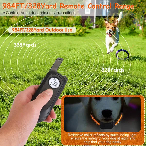 Remote Dog Training Collar with Voice Recording – 984 ft, Beep, Vibration &amp; Static, Rechargeable – view 3