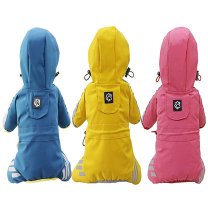 Full-Body Dog Raincoat – Waterproof 4-Leg Rain Suit – view 9