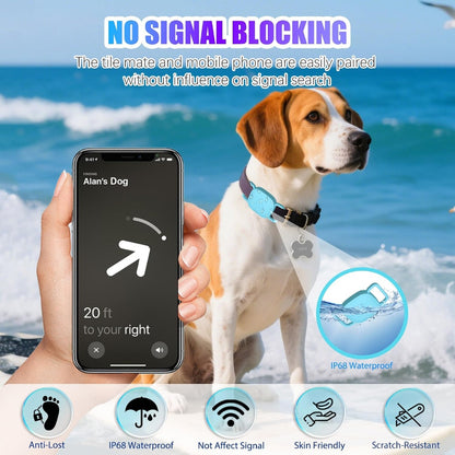 Waterproof Silicone Tracker Holder for Dog &amp; Cat Collars – 2-Pack Case for Square Bluetooth Trackers – view 7
