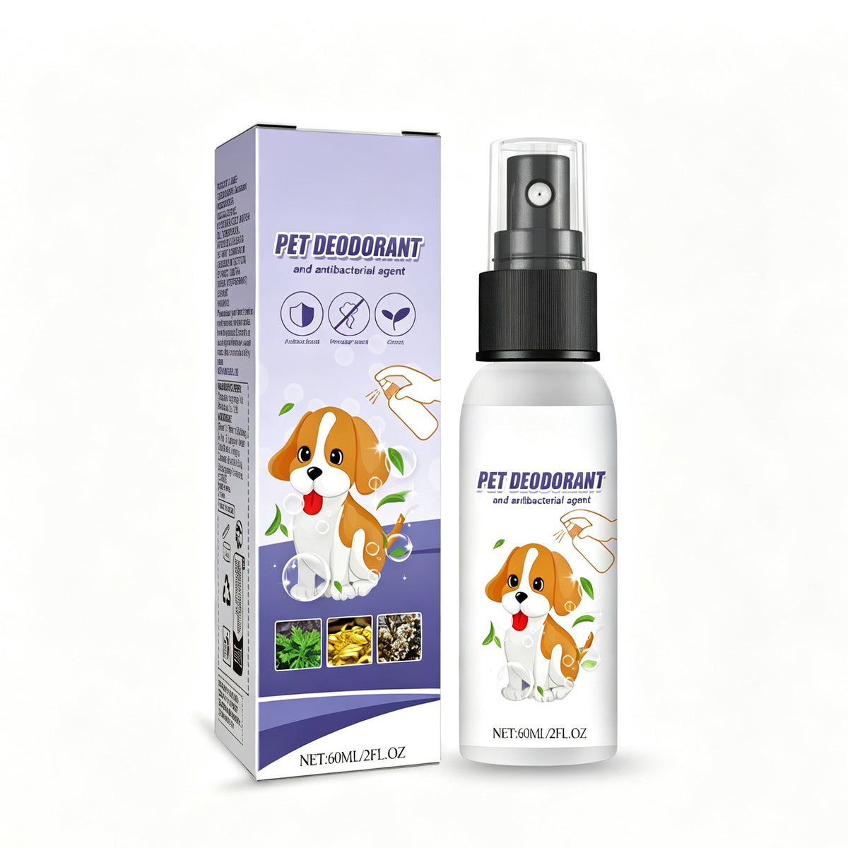 Pet Odor Eliminator Spray – Aloe &amp; Portulaca, 2 fl oz