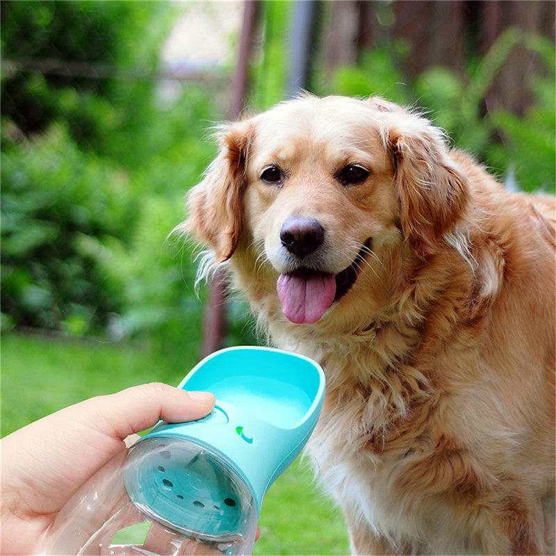 Outdoor Pet Water Bottle – One-Touch Leak-Resistant Travel Cup for Dogs, 350 ml or 550 ml
