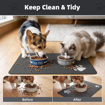 Absorbent Pet Feeding Mat for Dog &amp; Cat Bowls – Quick-Dry, Non-Slip Rubber Backing – view 6
