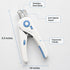 Pet Nail Clippers with Safety Guard for Cats & Small to Medium Pets, Non-Slip Handle, White – view 5