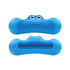 Natural Rubber Monster Squeaky Dog Chew Toy with Textured Nubs, Blue