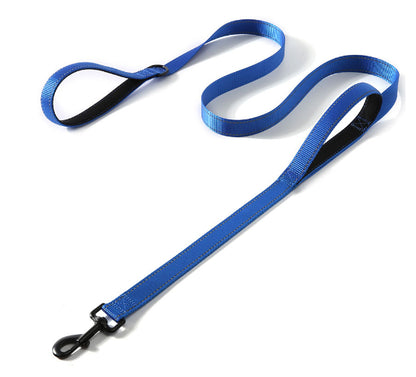 Double Handle Reflective Dog Leash – 6 ft Nylon Lead with Traffic Handle &amp; Neoprene Grip, 5 Colors – view 6