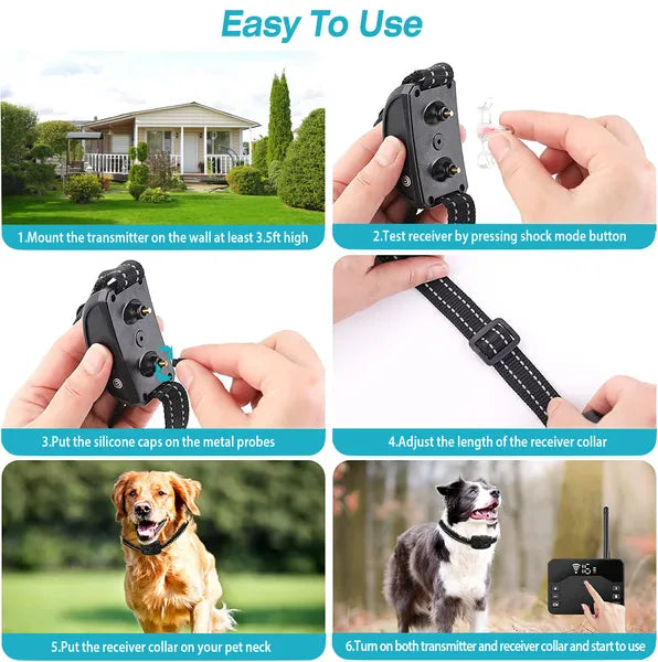 2-in-1 Wireless Dog Fence System – Boundary + Remote Training, 850 ft, IPX6 – view 5