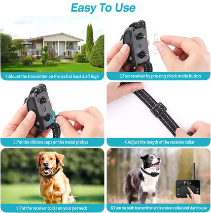 2-in-1 Wireless Dog Fence System – Boundary + Remote Training, 850 ft, IPX6 – view 5
