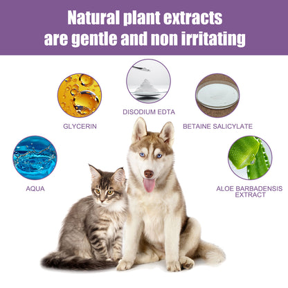 Alcohol-Free Pet Ear Rinse for Dogs and Cats – 4 fl oz (118 ml) with Cotton Swabs – view 7