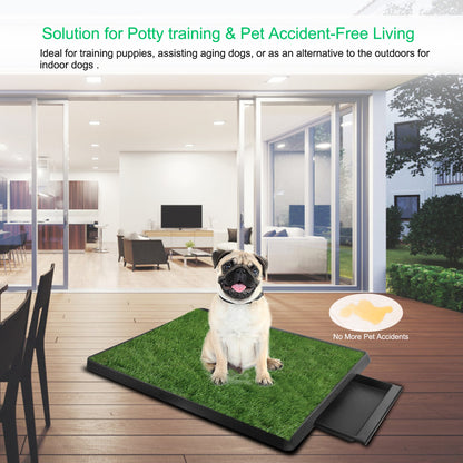 Artificial Grass Dog Potty – 3-Layer Indoor/Outdoor Pee Pad Tray, 25 x 20 in – view 10