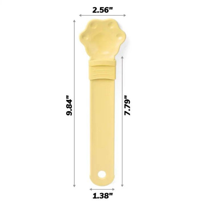 Shallow Plastic Cat Treat Strip Feeder – 9.8 x 2.6 in, Blue, Pink, Yellow, Purple or Brown – view 2