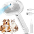3-in-1 Pet Steam Brush – Water Mist Spray Grooming Brush with Self-Cleaning Release Button