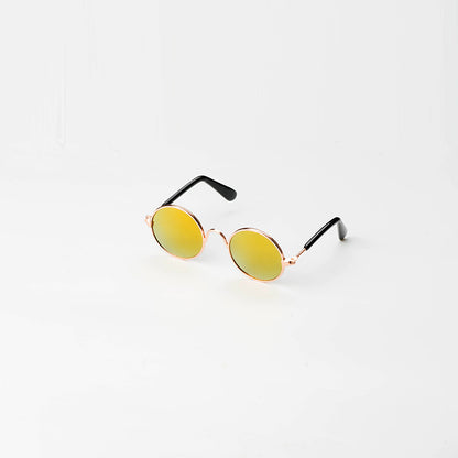 Cat Sunglasses – Retro Round Pet Glasses for Cats &amp; Small Dogs, Photo Prop, 13 Colors, Sizes M &amp; L – view 2