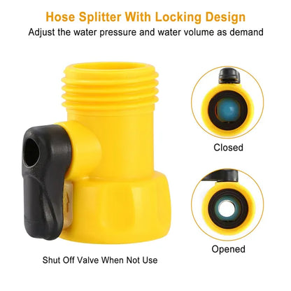 Outdoor Step-On Dog Water Fountain with Paw Pedal, Hose &amp; Splitter, White – view 4