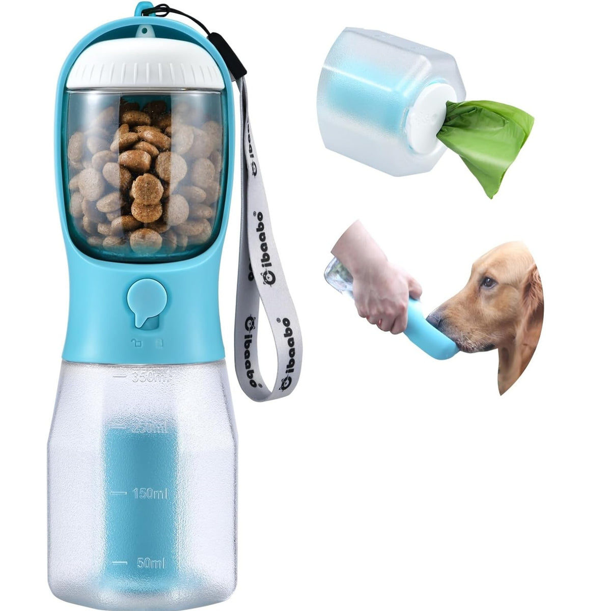 Soft Pet Bath Massage Brush – Gentle Grooming Brush for Dogs &amp; Cats, Blue