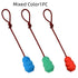 Natural Rubber Pet Toy with Rope, Mixed Colors – Small 3.5 in or Large 4.7 in – view 6