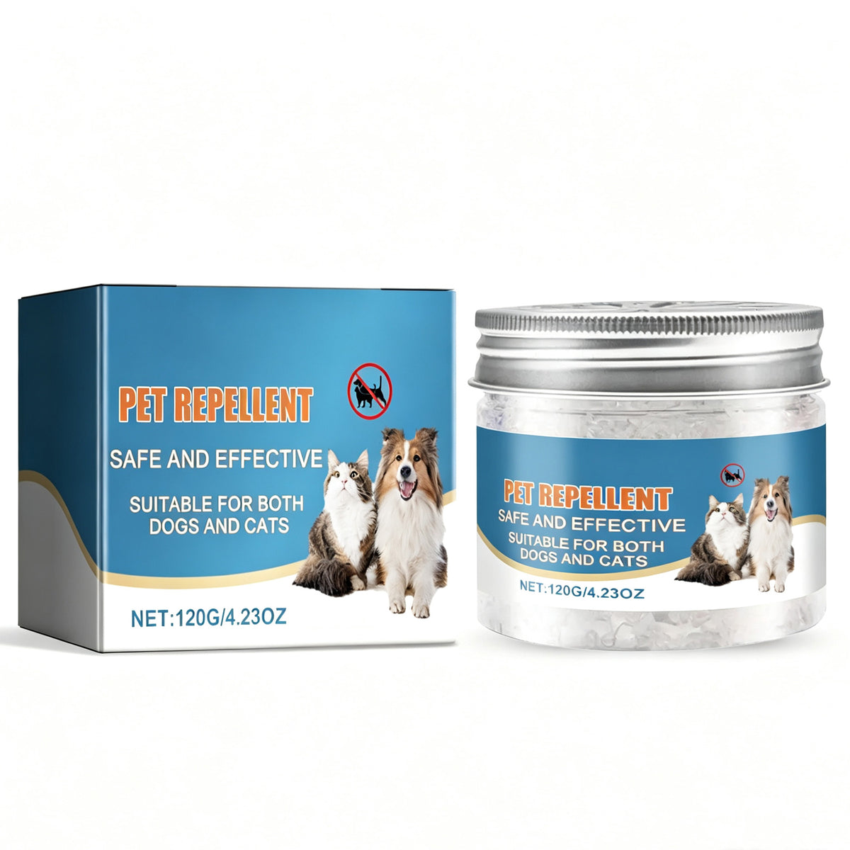 Pet Anti-Chew &amp; Anti-Scratch Deterrent Paste – Eucalyptus &amp; Mint, Stick-On, 120 g