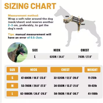 Tactical Dog Harness with Control Handle – No-Pull, Reflective, Adjustable Vest