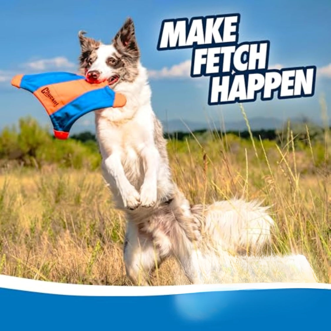 Squirrel Flying Fetch Toy for Dogs – Floating Soft Canvas Flyer, 9.5 in, Orange – view 3