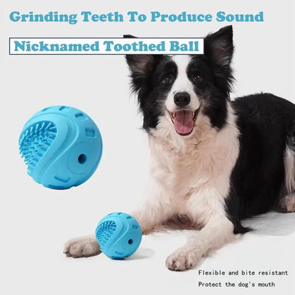 Treat Dispensing Dog Ball – Interactive Chew and Treat Toy for Small and Medium Dogs – view 4