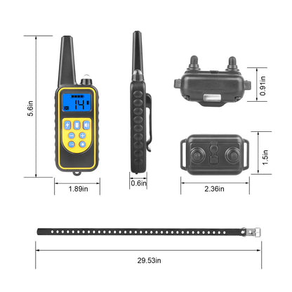 Rechargeable Dog Training Collar with Remote – 2625 ft, 4 Modes, IP67 (Set or Receiver Only) – view 6