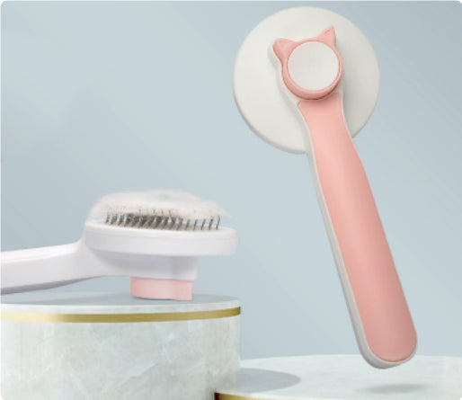 Pet Cat Grooming Comb – Everyday Fur Comb for Cats in Gray, Blue or Pink – view 5