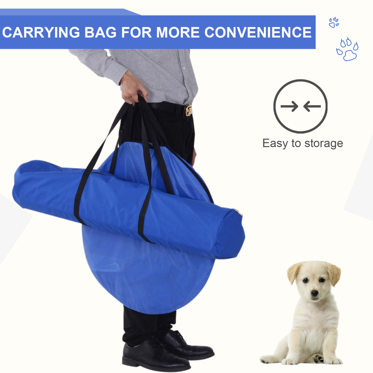 Backyard Dog Agility Training Kit – Tunnel, Weave Poles, High Jump and Pause Box with Carry Bag – view 7