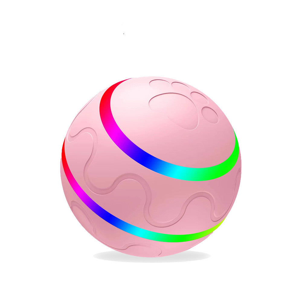 Self-Rotating Rechargeable Cat Ball Toy with Auto Direction Change, Silicone and ABS – view 6